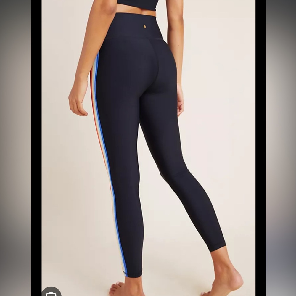 Navy Workout Leggings and Sports Bra Set